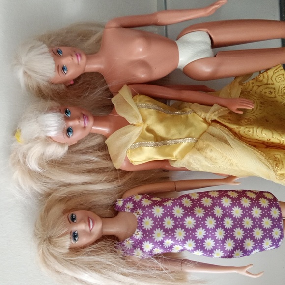 Barbie Other - Vintage Barbie Dolls with Bangs LOT 1960s and Hannah Montana